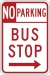 R7-107: NO PARKING (TEXT) 18X24 - FR7-107-18X24