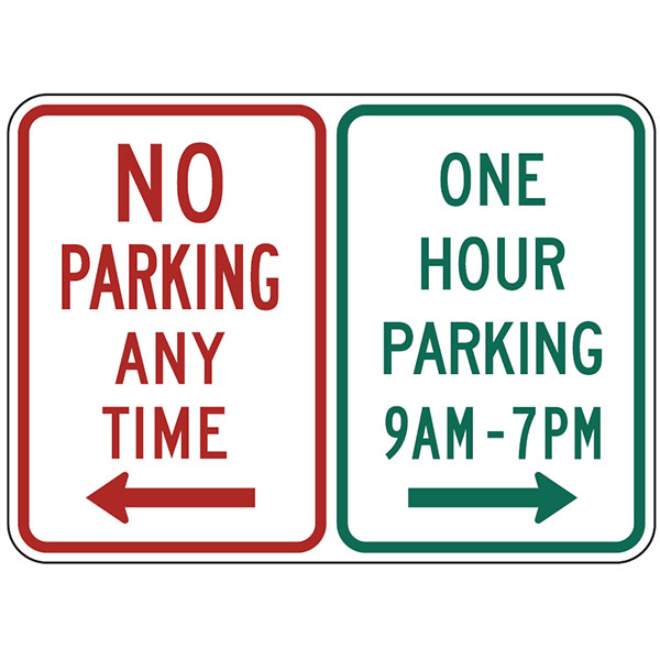 R7-200: NO PARKING ( ) RESTRICTED PARKING ( ) 24X18 