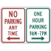 R7-200: NO PARKING ( ) RESTRICTED PARKING ( ) 24X18 - FR7-200-24X18
