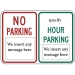 R7-200: NO PARKING ( ) RESTRICTED PARKING ( ) 24X18 - FR7-200-24X18