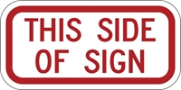 R7-202P: THIS SIDE OF SIGN 12X6 