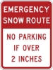 R7-203: EMERGENCY SNOW ROUTE 24X30 