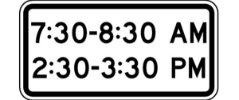 S4-1P: SCHOOL ZONE TIMES 24X12 
