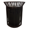Round Rod Trash Receptacle 