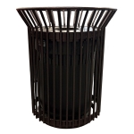 Round Rod Trash Receptacle