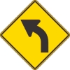 W1-2L: LEFT CURVE SYMBOL 18X18 
