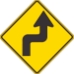 W1-3R: RIGHT REVERSE TURN SYMBOL 36X36 - FW1-3R-36X36