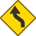 W1-4L: LEFT REVERSE CURVE SYMBOL 36X36 - FW1-4L-36X36