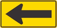 W1-6: SINGLE ARROW 24X12 