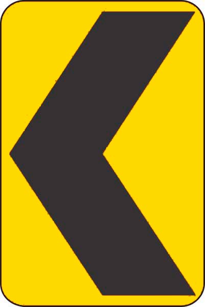 W1-8: CHEVRON ALIGNMENT SYMBOL 36X48 