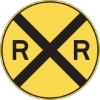 W10-1: RAILROAD CROSSING ADVANCE 30 