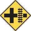 W10-2: RR CROSS-INTERSECT WARN SYMBOL 36X36 