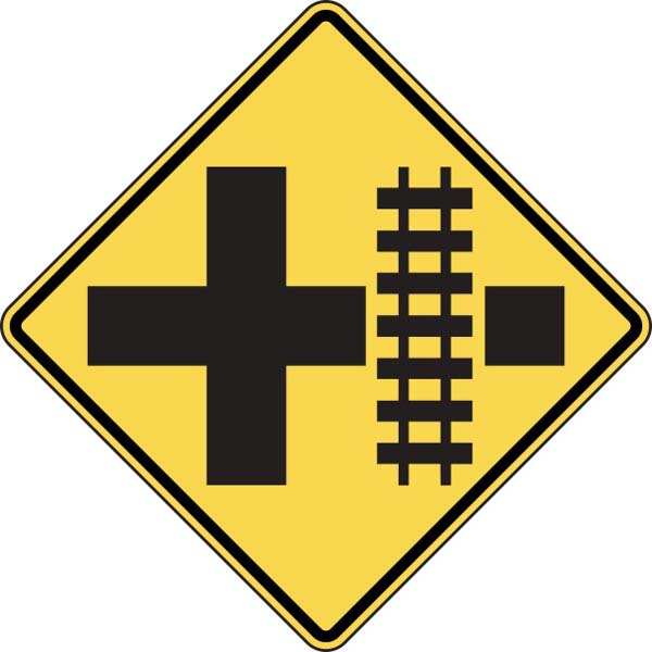 W10-2: RR CROSS-INTERSECT WARN SYMBOL 48X48 