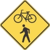W11-15: BICYCLE / PEDESTRIAN SYMBOL 18X18 