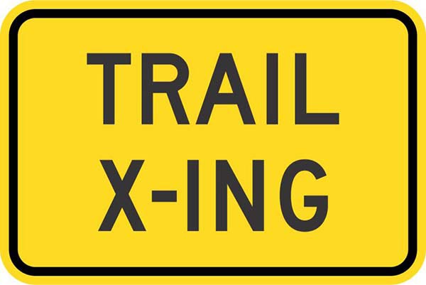 W11-15P: TRAIL X-ING 18X12 