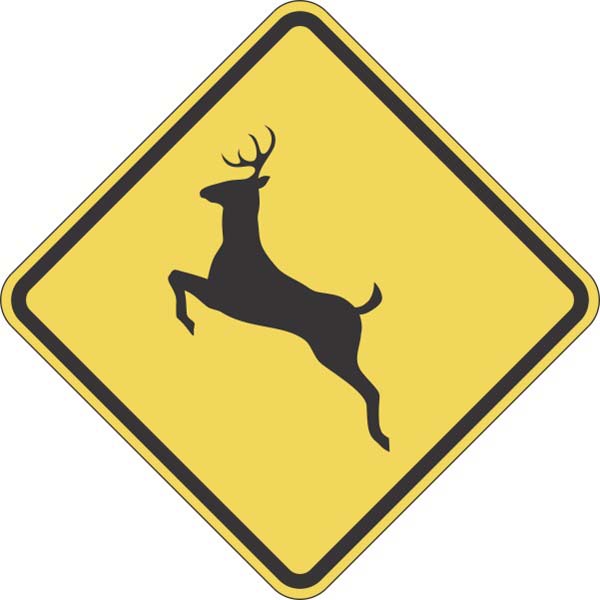 W11-3: DEER CROSSING SYMBOL 36X36 
