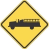 W11-8: EMERGENCY VEHICLE SYMBOL 48X48 