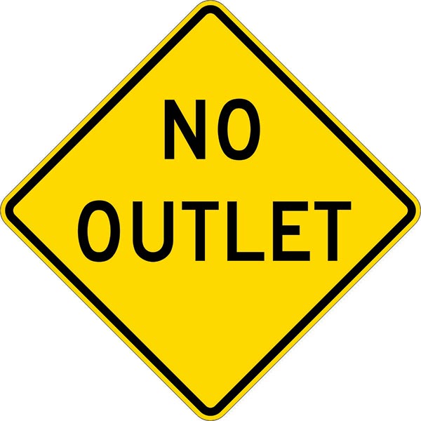 W14-2: NO OUTLET 30X30 