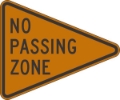 W14-3: NO PASSING ZONE 48X64X64 