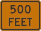 W16-2P: (#) FEET 24X18 