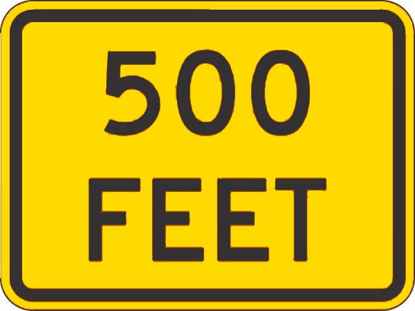 W16-2P: (#) FEET 30X24 