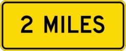 W16-3AP: (#) MILES 30X12 