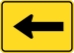 W16-5P: TURN ARROW 21X15 - FW16-5P-21X15