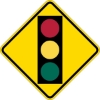 W3-3: SIGNAL AHEAD SYMBOL 18X18 