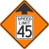 W3-5: REDUCED SPEED AHEAD SYM (#) 30X30 
