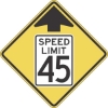 W3-5: REDUCED SPEED AHEAD SYM (#) 48X48 