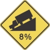 W7-1A: HILL SYMBOL (#) % GRADE 48X48 