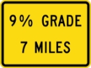 W7-3BP: (#)% GRADE (#) MILES 24X18 
