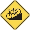 W7-5: HILL BICYCLE SYMBOL 30X30 