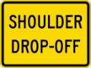 W8-17P: SHOULDER DROP-OFF 24X18 