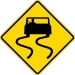 W8-5: SLIPPERY WHEN WET SYMBOL  36X36 - FW8-5-36X36