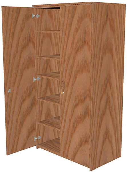 Wood Storage Cabinets Full Height, Wood Storage Cabinet