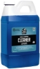 Quart bottle of blue MightyMix glass and surface cleaner with a white cap and black/blue label.