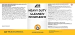 LABEL HEAVY DUTY CLEANER DEGREASER