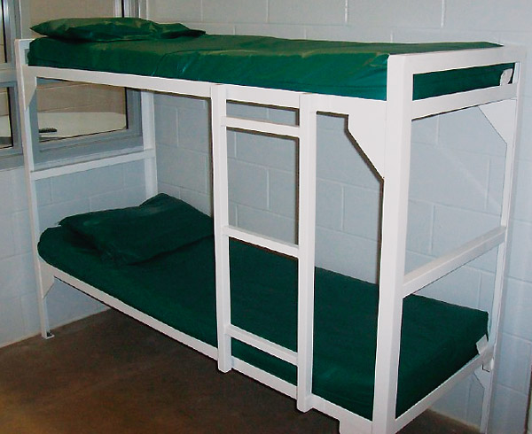 bunk bed on floor