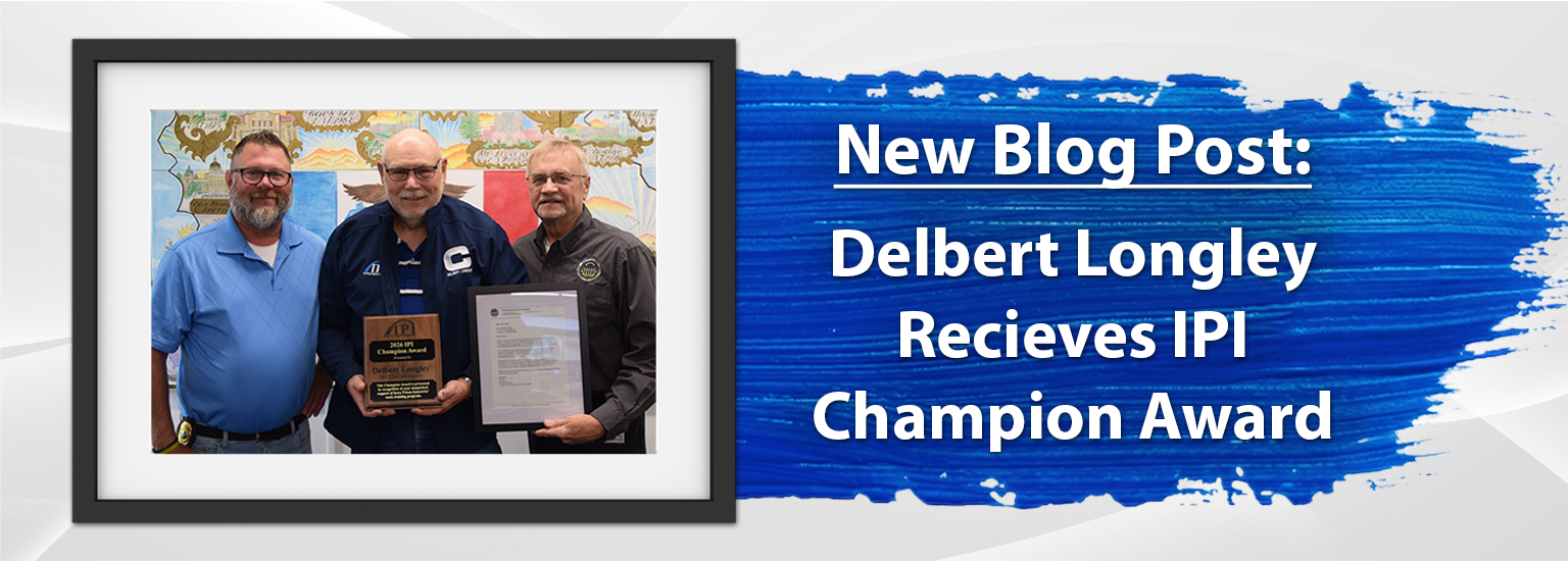 New Blog Post: Delbert Longley Receives IPI Champion Award