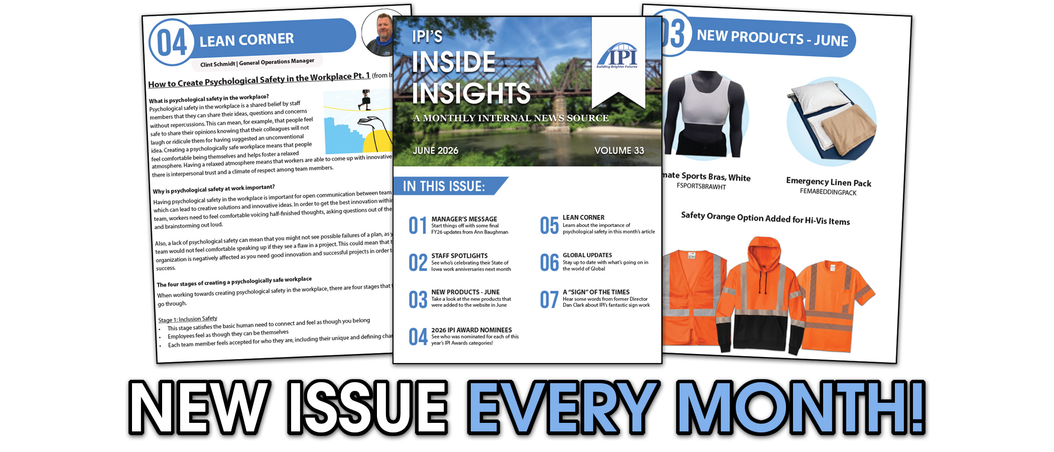 New newsletter issue every month!